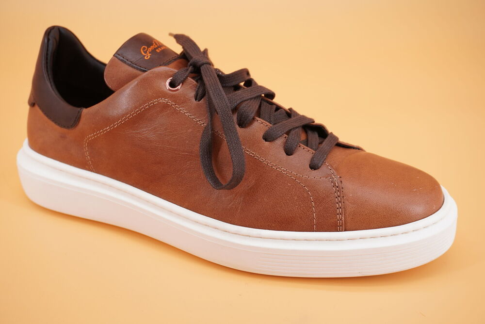 Good Man Brown Legend London Low Top Sneakers Size 9 New $275 White Sole Lace
